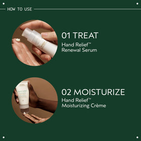 Aveda Hand Relief Moisturizing Creme being applied to hands