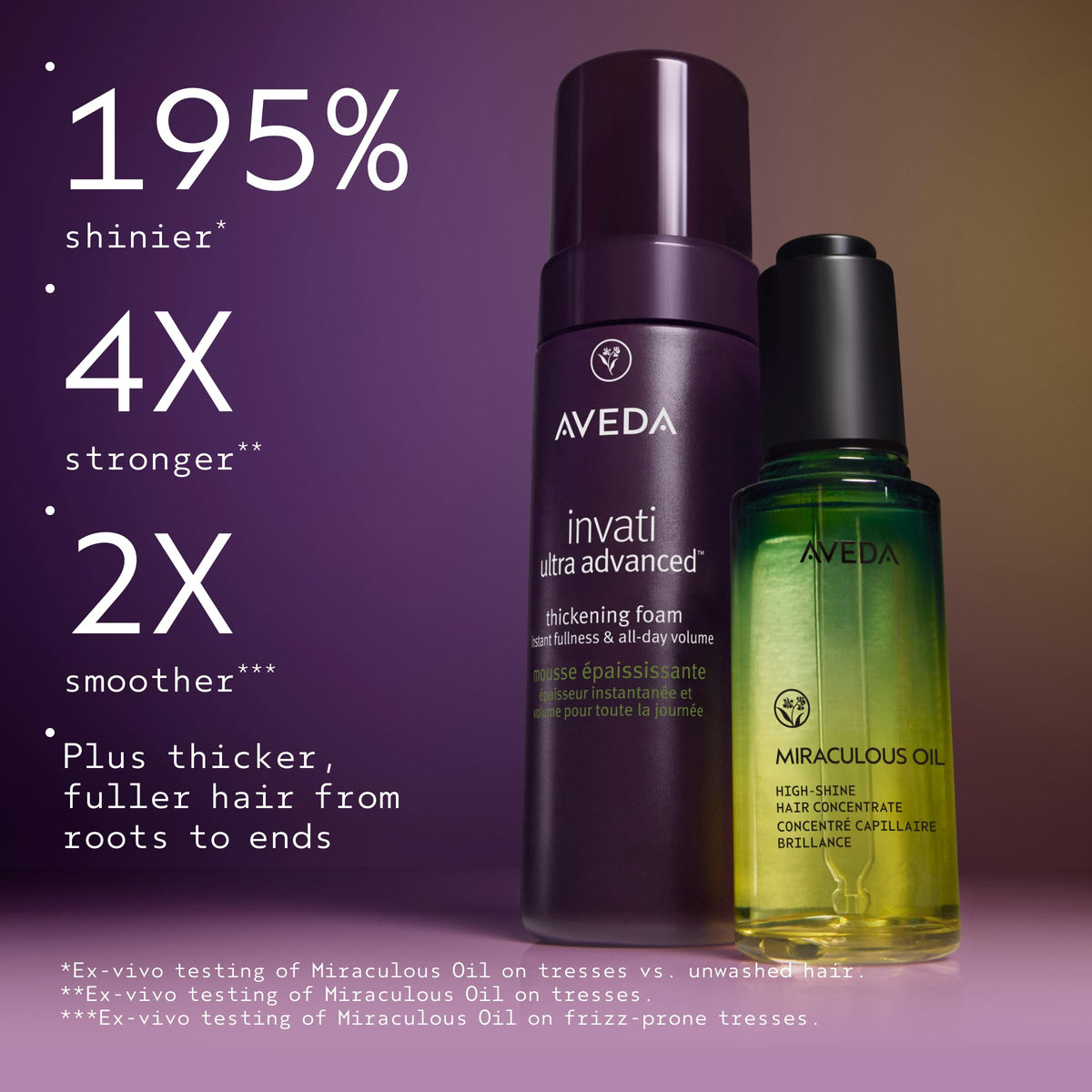 Aveda Invati foam in a bathroom setting