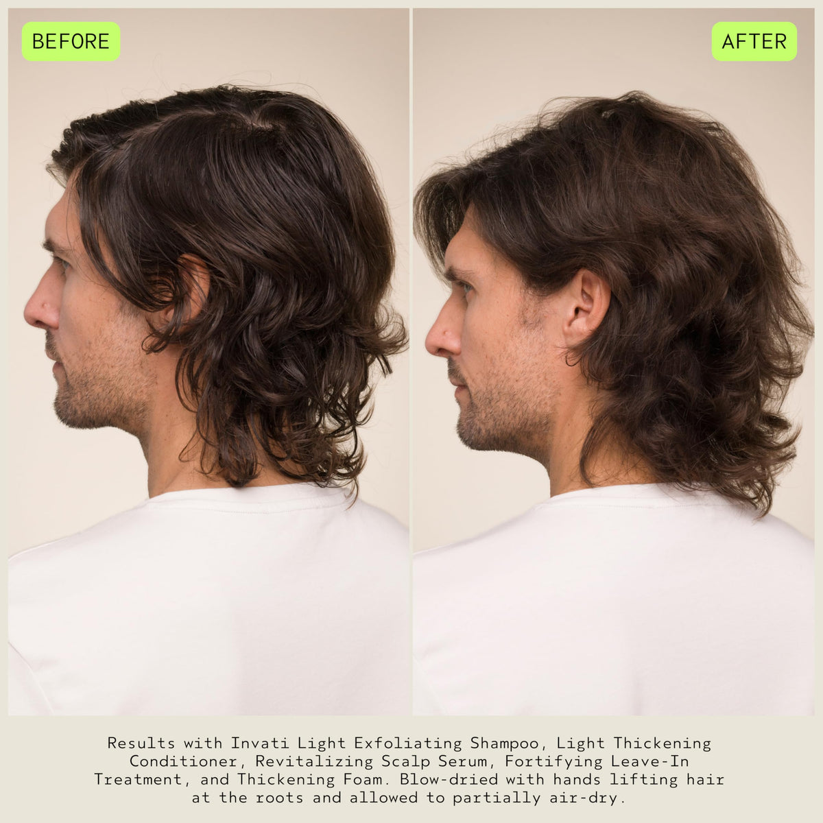 Aveda Invati foam with styling tools