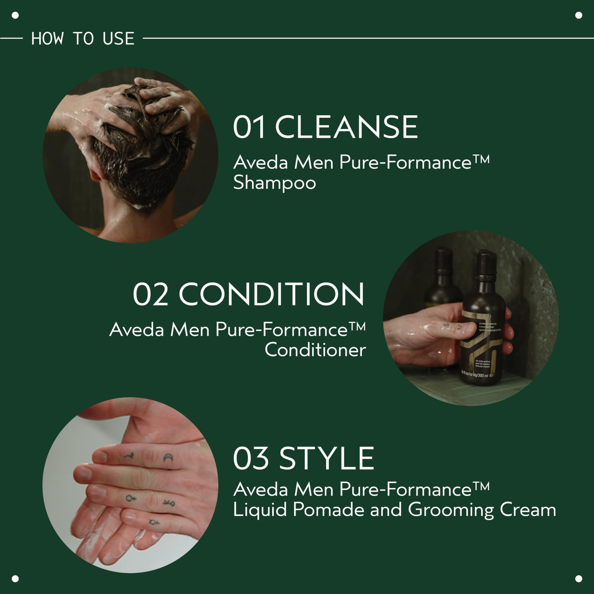 Aveda Men Pure-Formance Grooming Clay with other Aveda products