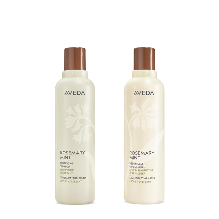 Aveda Rosemary Mint Purifying Shampoo and Conditioner Set front view