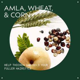 Aveda Thickening Tonic on a bathroom counter