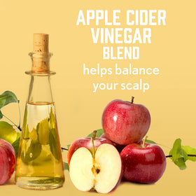 Aveeno Apple Cider Vinegar Conditioner applied to hair