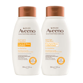 Aveeno Apple Cider Vinegar Shampoo 12 fl oz front view