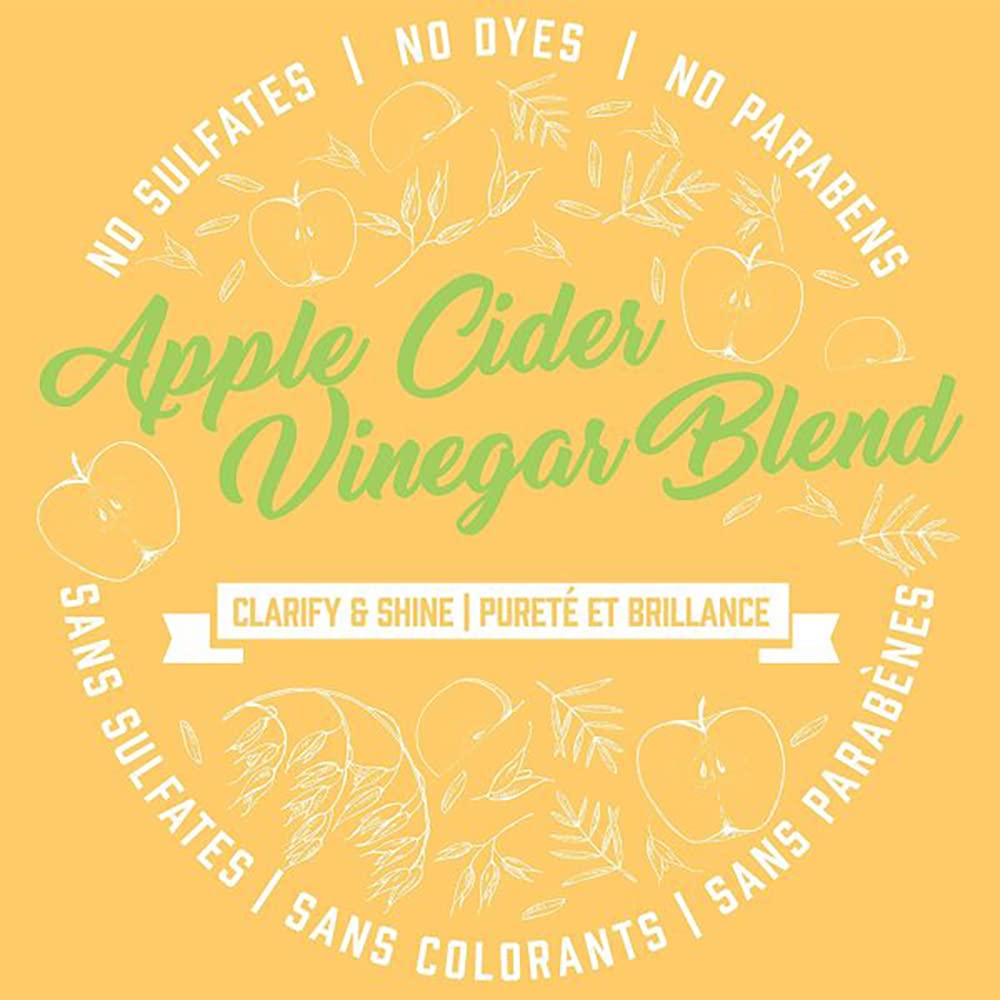 Aveeno Apple Cider Vinegar Shampoo lathering on hair