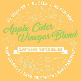 Aveeno Apple Cider Vinegar Shampoo lathering on hair