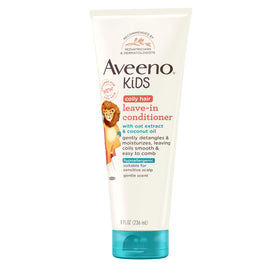 Aveeno Baby Kids Coily Hair Leave-In Conditioner 8 fl. oz front view