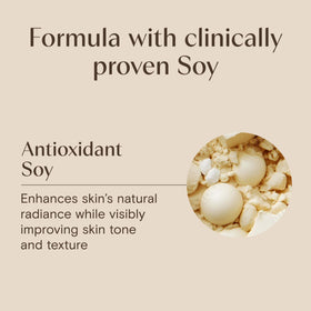 Aveeno Brightening Cleanser showing texture on hand