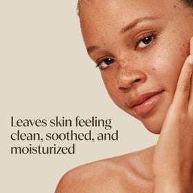 Aveeno Calm + Restore Foaming Cleanser ingredients display