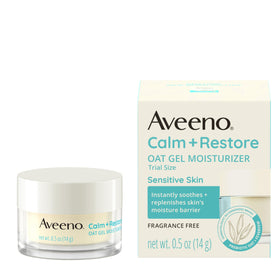 Aveeno Calm + Restore Oat Gel Facial Moisturizer front view 0.5 oz