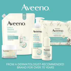 Aveeno Calm + Restore Skin Therapy Balm in lifestyle setting