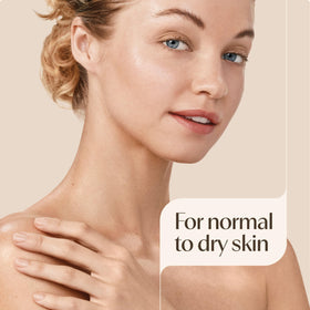 Aveeno Daily Foaming Gel Facial Cleanser in a bathroom setting