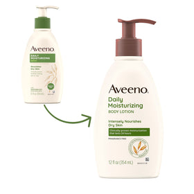 Aveeno Daily Moisturizing Body Lotion 12 Fl Oz back view