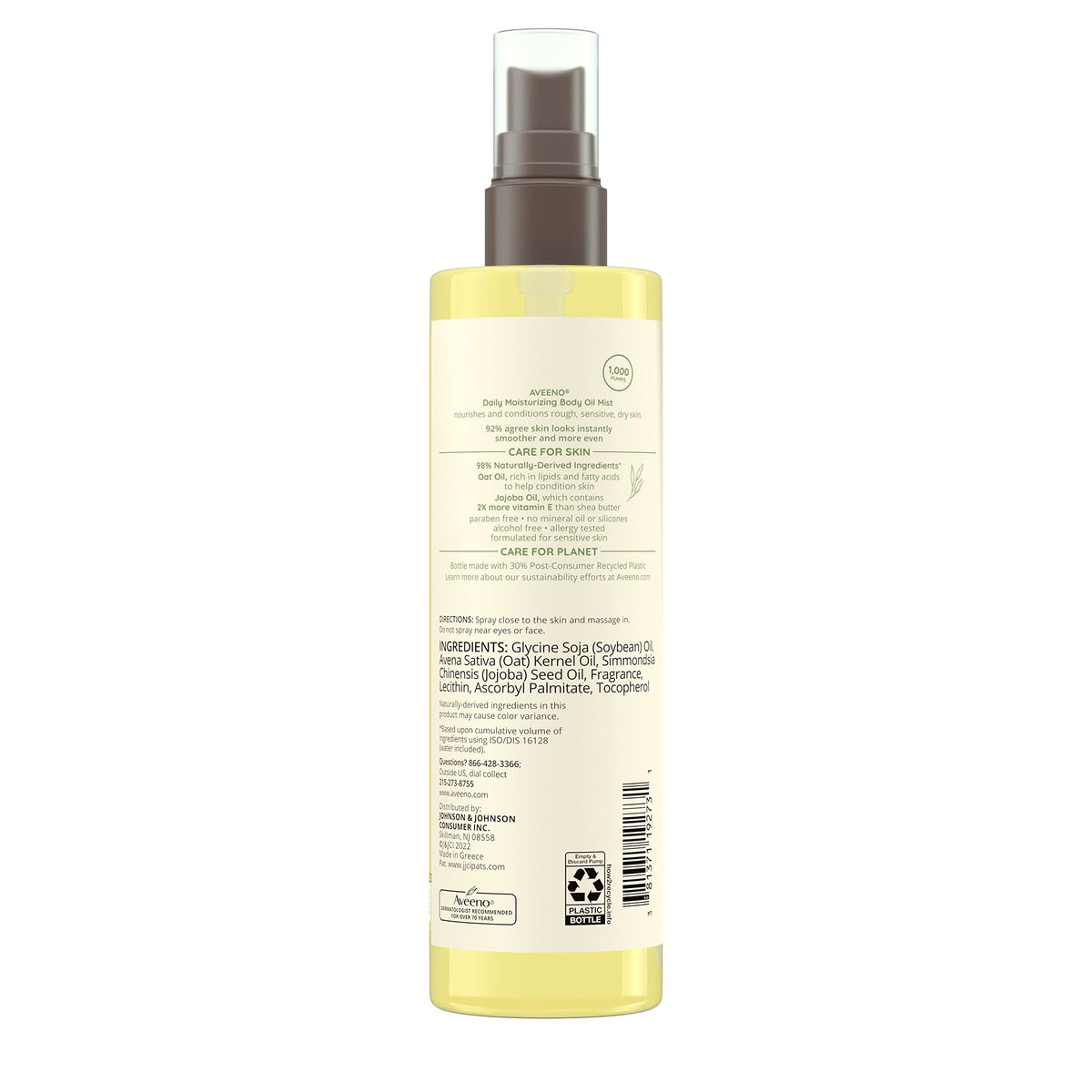 Aveeno Daily Moisturizing Body Oil Mist lifestyle scene