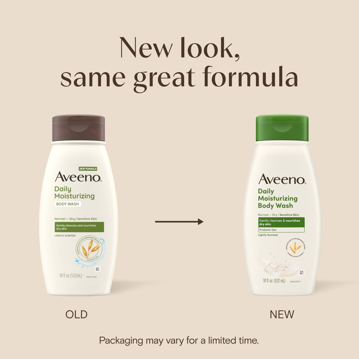 Aveeno Daily Moisturizing Body Wash 18 fl oz back view