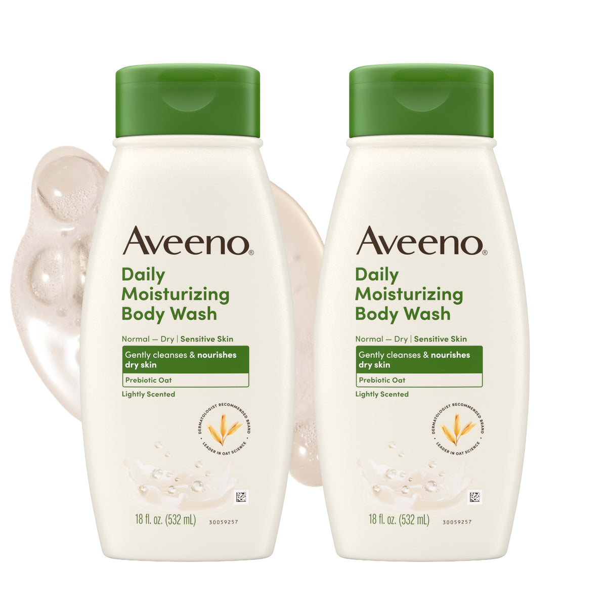 Aveeno Daily Moisturizing Body Wash 18 fl oz front view