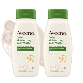 Aveeno Daily Moisturizing Body Wash 18 fl oz front view