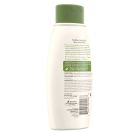 Aveeno Daily Moisturizing Body Wash pouring into hand