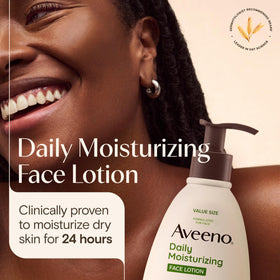 Aveeno Daily Moisturizing Face Lotion bottle side view