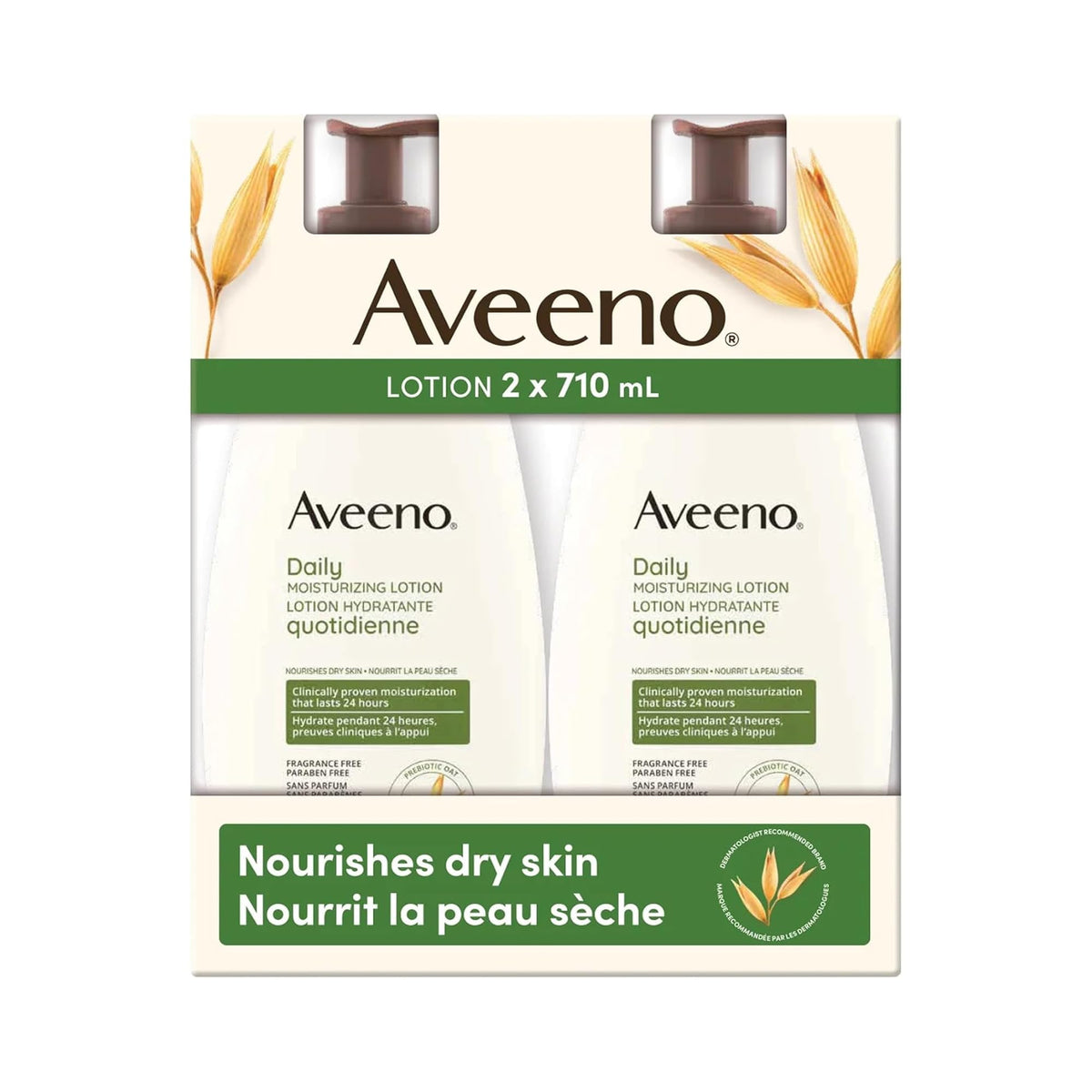 Aveeno Daily Moisturizing Lotion 20 Fl Oz pump front view