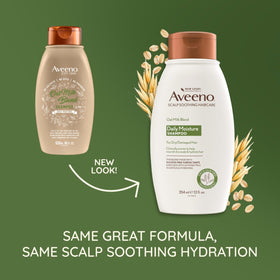 Aveeno Oat Milk Blend Shampoo bottle side view