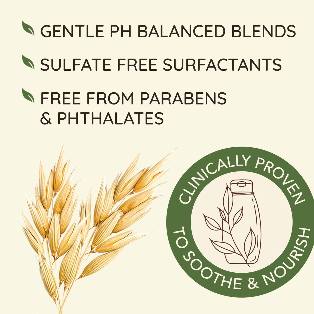 Aveeno Oat Milk Blend Shampoo with oat and almond milk ingredients