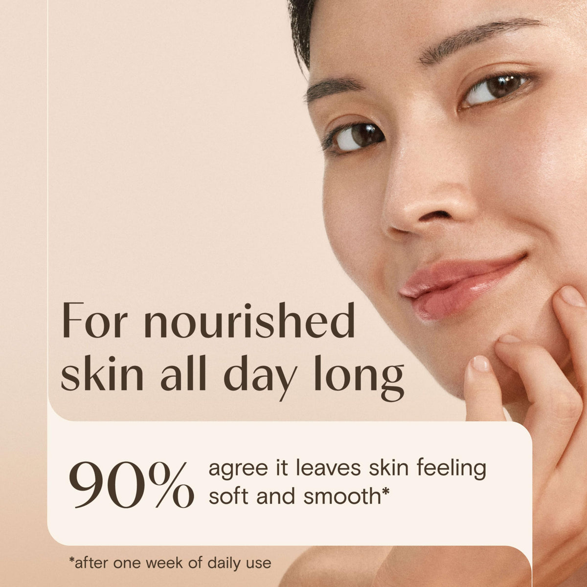 Aveeno Positively Radiant Brightening Facial Cleanser with lather on wet skin