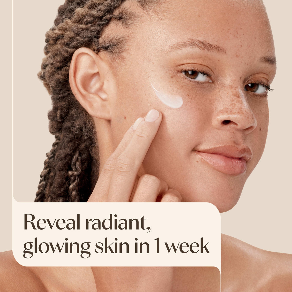 Aveeno Positively Radiant Daily Face Moisturizer SPF 15 bottle side view