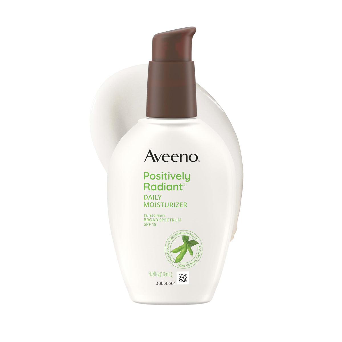 Aveeno Positively Radiant Daily Face Moisturizer SPF 15 front view