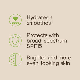 Aveeno Positively Radiant Daily Face Moisturizer SPF 30 in a bathroom setting