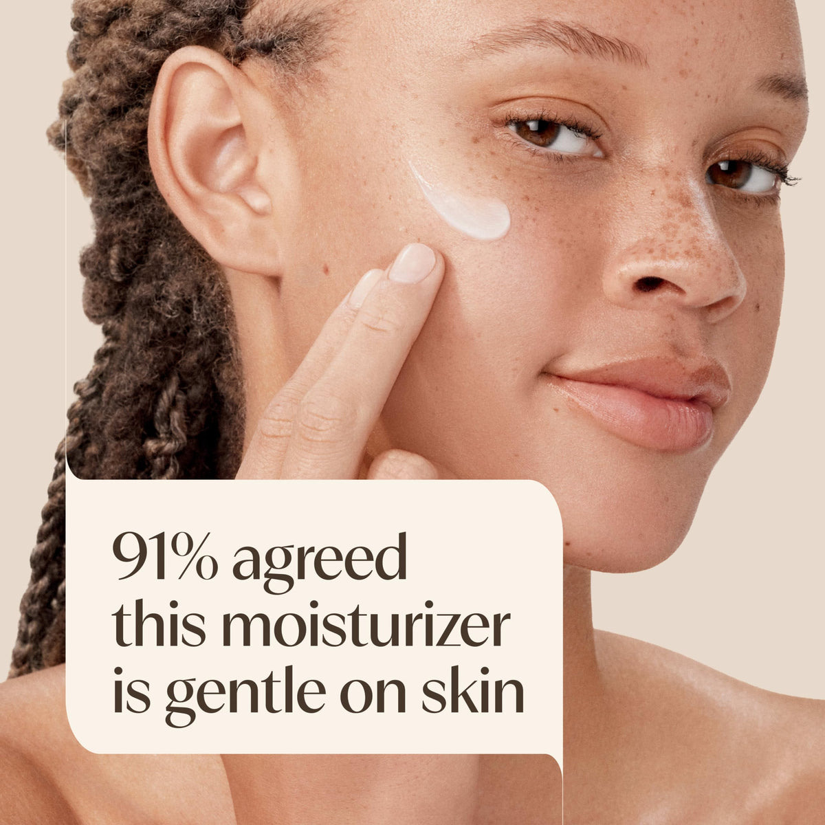 Aveeno Positively Radiant Daily Face Moisturizer SPF 30 texture close-up