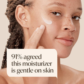Aveeno Positively Radiant Daily Face Moisturizer SPF 30 texture close-up