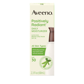Aveeno Positively Radiant Daily Face Moisturizer SPF 30 travel-friendly size