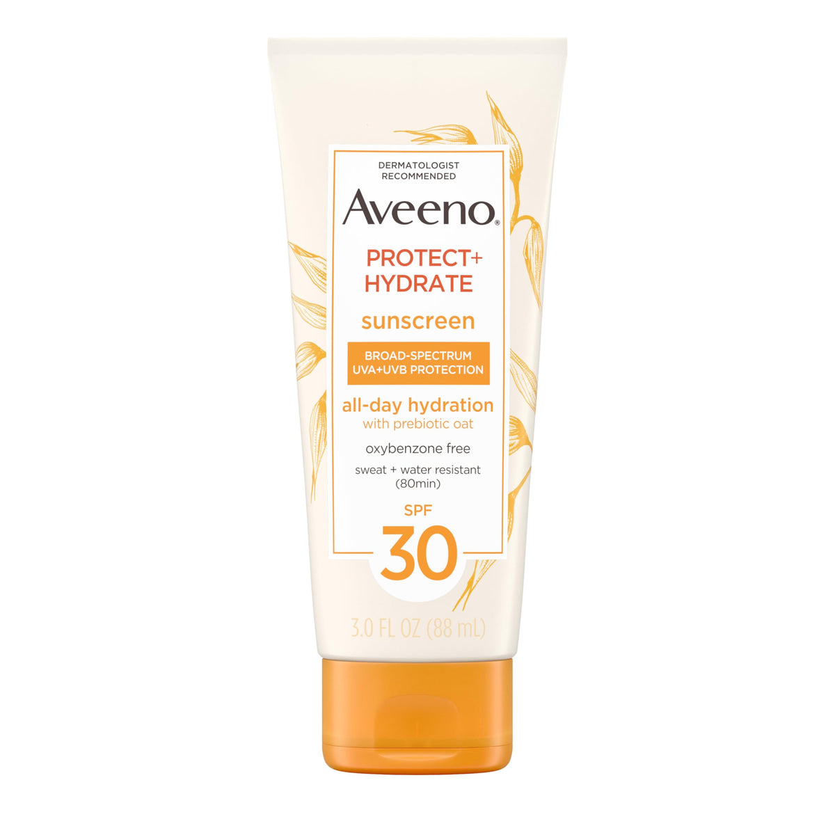 Aveeno Protect + Hydrate SPF 30 Sunscreen Lotion front view