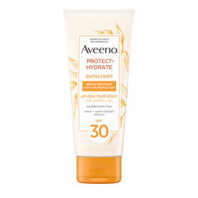 Aveeno Protect + Hydrate SPF 30 Sunscreen Lotion front view