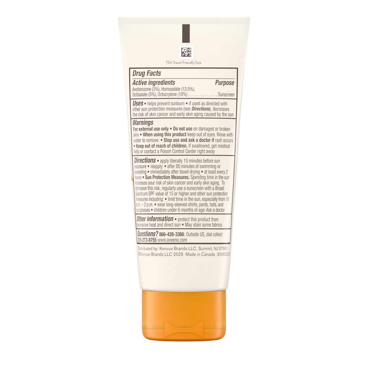 Aveeno Protect + Hydrate SPF 60 Face Sunscreen texture on hand