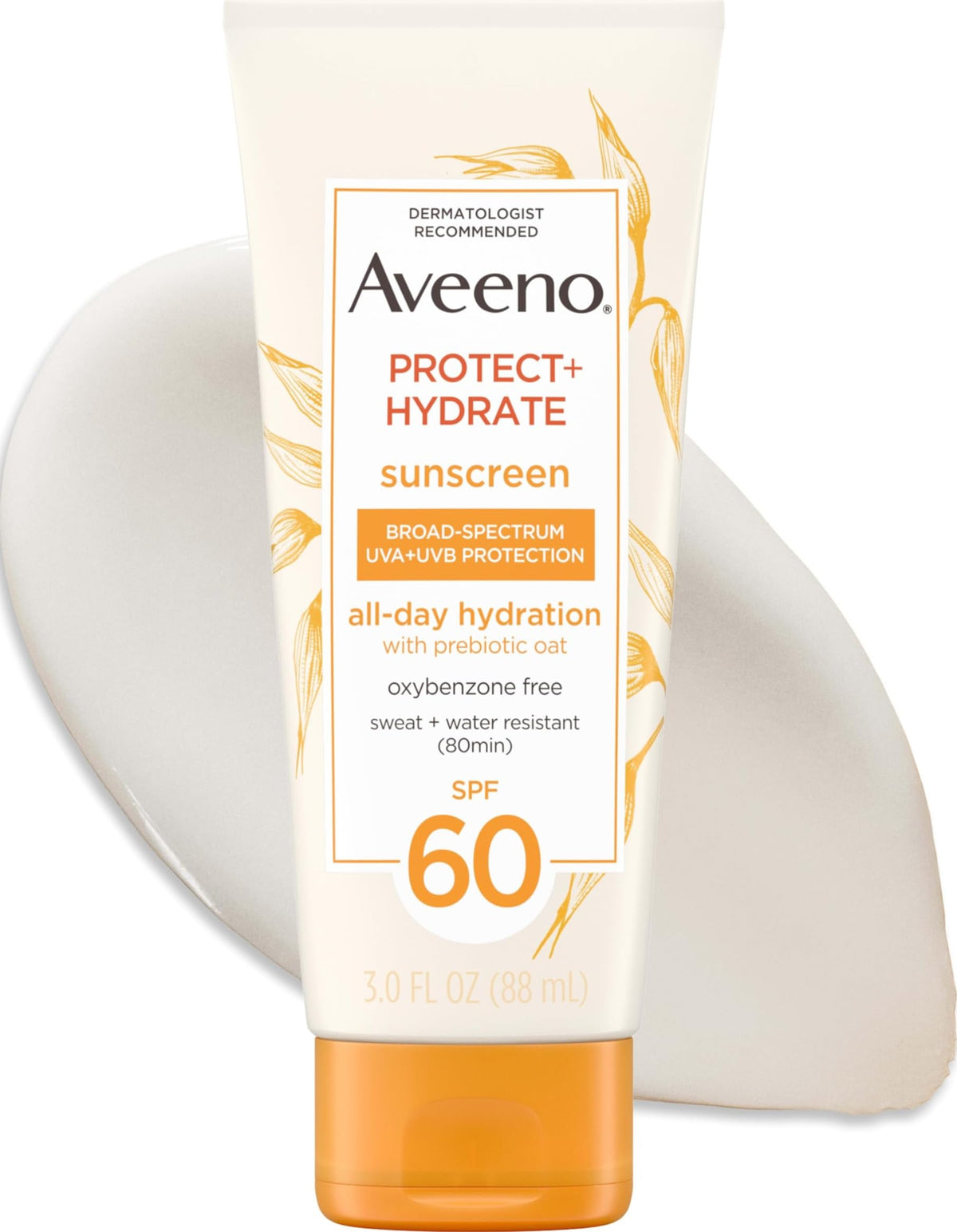 Aveeno Protect + Hydrate Sunscreen Lotion SPF 60 front view