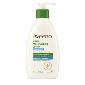 Aveeno Sheer Hydration Daily Moisturizing Lotion 12 fl oz front view