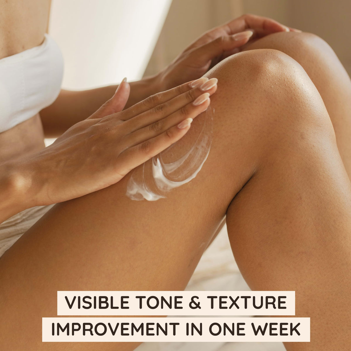 Aveeno Tone + Texture Lotion side view showing pump dispenser