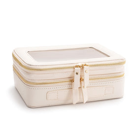 Aveniee Clear Makeup Bag in a travel backpack