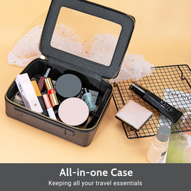 Aveniee Clear Makeup Bag interior showing storage space