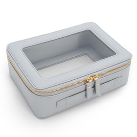 Aveniee Clear Makeup Bag Organizer in a travel setting