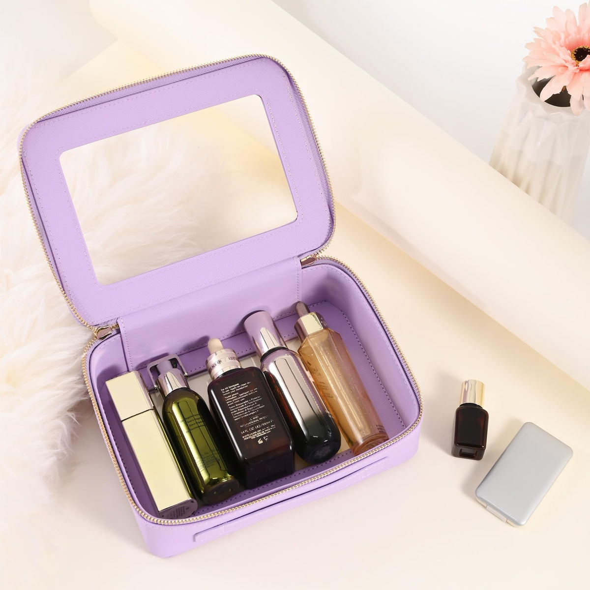 Aveniee Clear Makeup Bag Organizer packaged in a gift box