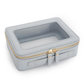 Aveniee Clear Makeup Bag Organizer Set inside with skincare products