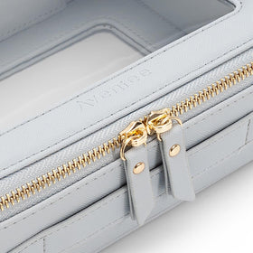 Aveniee Clear Makeup Bag Organizer Set side view showing thickness