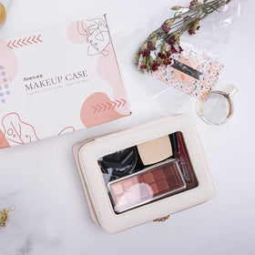 Aveniee Clear Makeup Bag Organizer Set zipper detail