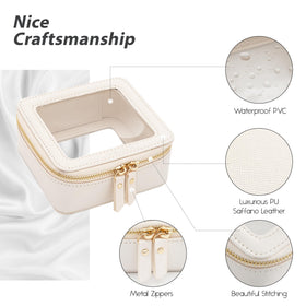 Aveniee Clear Makeup Bag showing interior organization