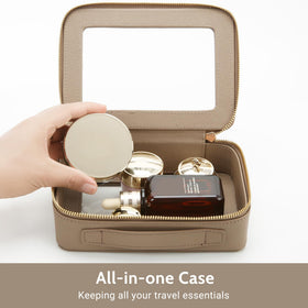 Aveniee middle makeup bag with cosmetics inside
