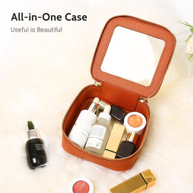 Aveniee Mini Clear Makeup Bag showing interior storage