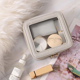 Aveniee Mini Clear Makeup Bag zipper detail